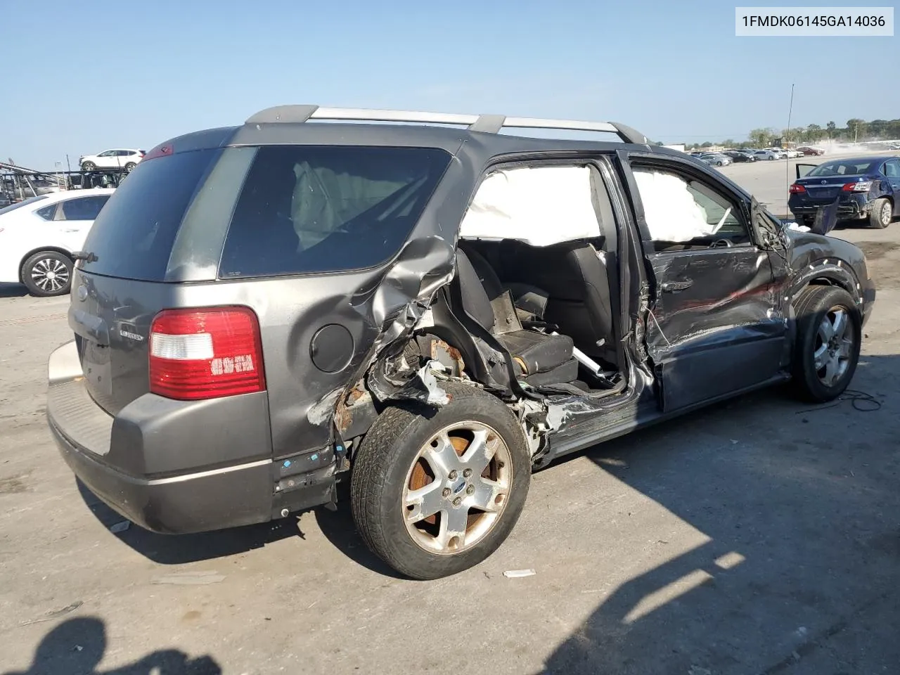 2005 Ford Freestyle Limited VIN: 1FMDK06145GA14036 Lot: 69015254