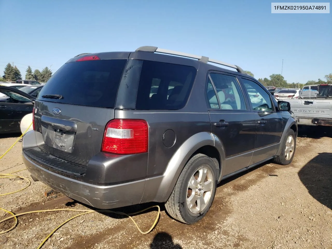 2005 Ford Freestyle Sel VIN: 1FMZK02195GA74891 Lot: 69945354