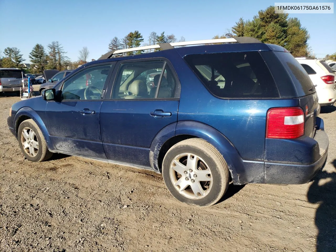 2005 Ford Freestyle Limited VIN: 1FMDK06175GA61576 Lot: 75846154