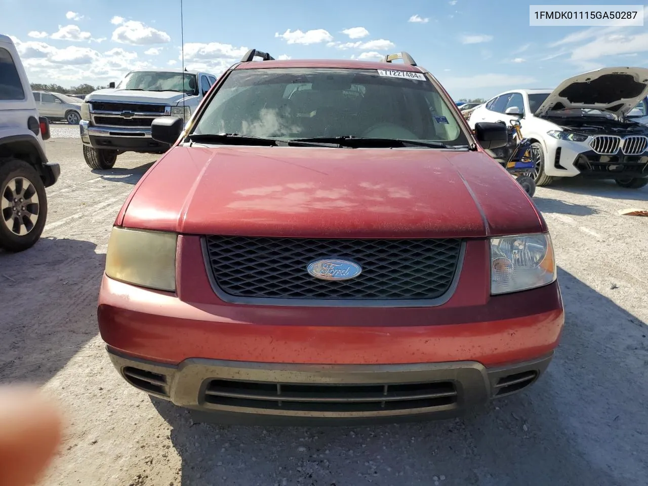 2005 Ford Freestyle Se VIN: 1FMDK01115GA50287 Lot: 77227484