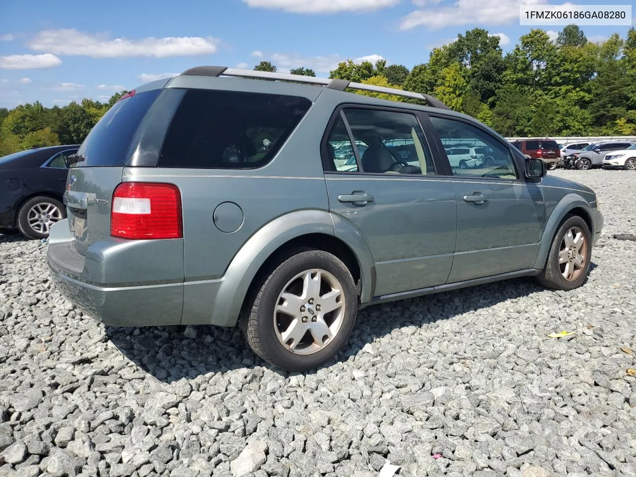 2006 Ford Freestyle Limited VIN: 1FMZK06186GA08280 Lot: 70171254