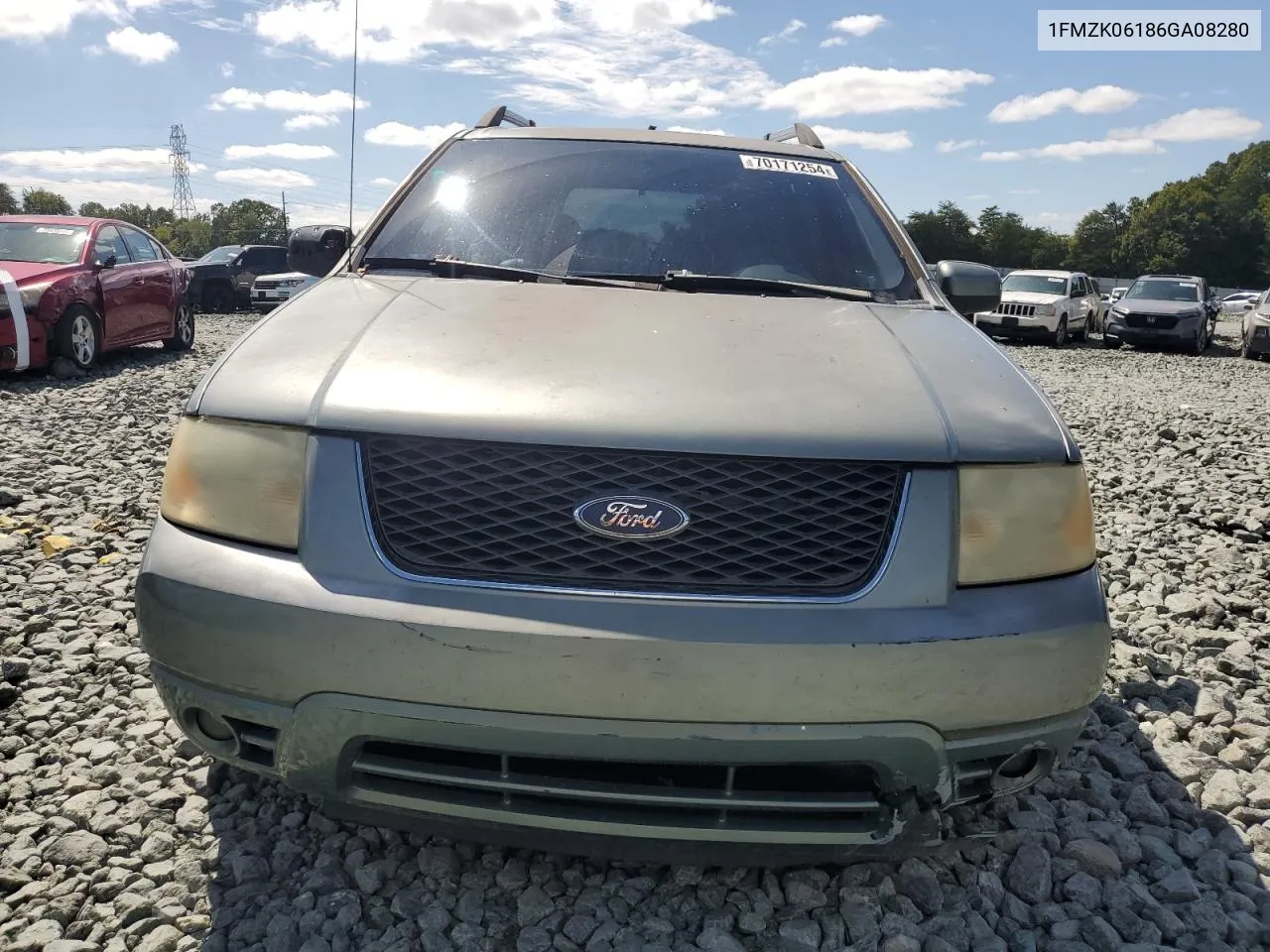 2006 Ford Freestyle Limited VIN: 1FMZK06186GA08280 Lot: 70171254