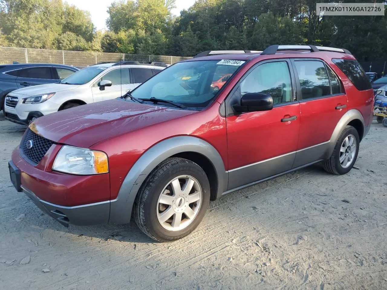 2006 Ford Freestyle Se VIN: 1FMZK011X6GA12726 Lot: 70867364