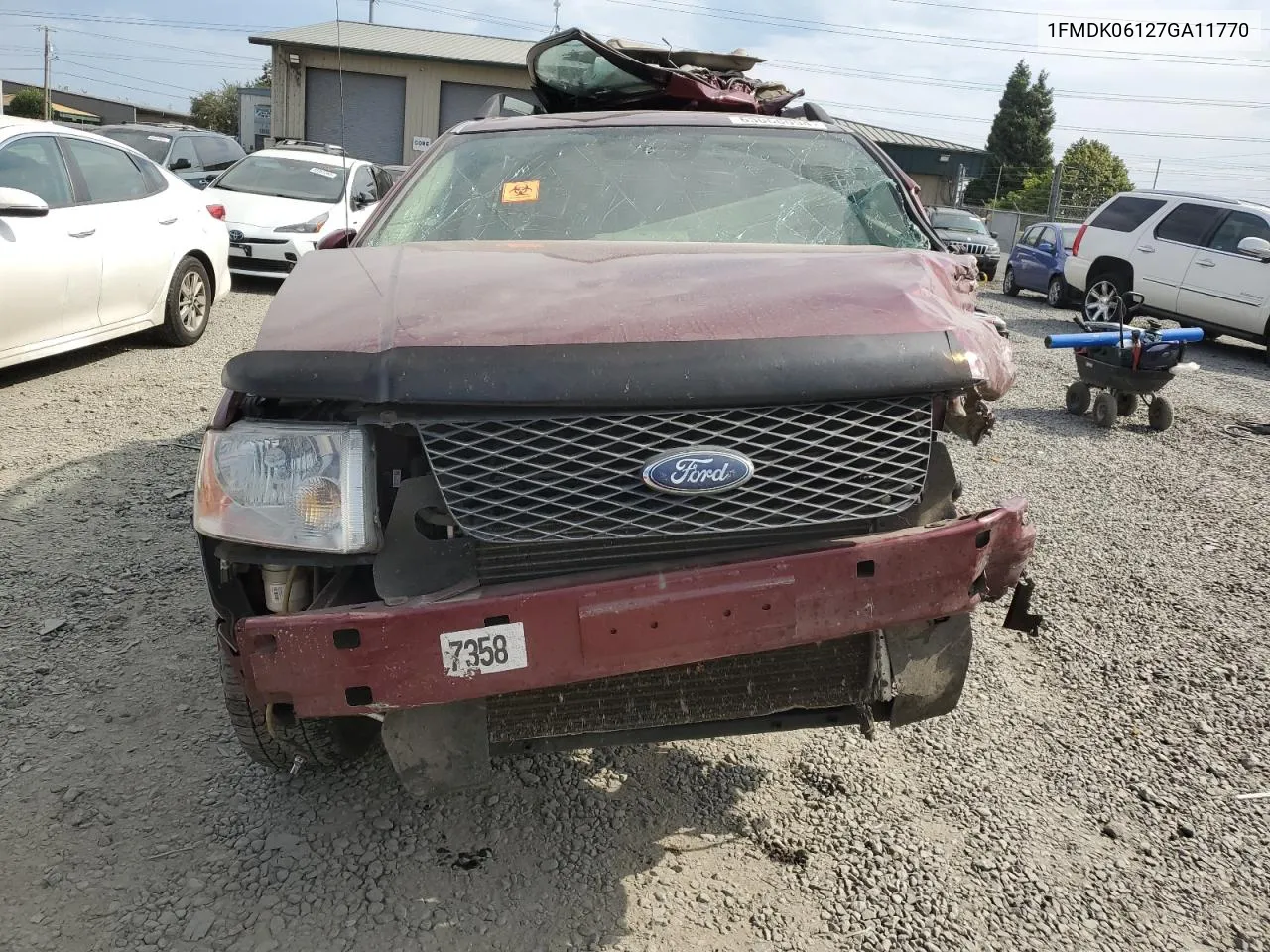 2007 Ford Freestyle Limited VIN: 1FMDK06127GA11770 Lot: 63068094