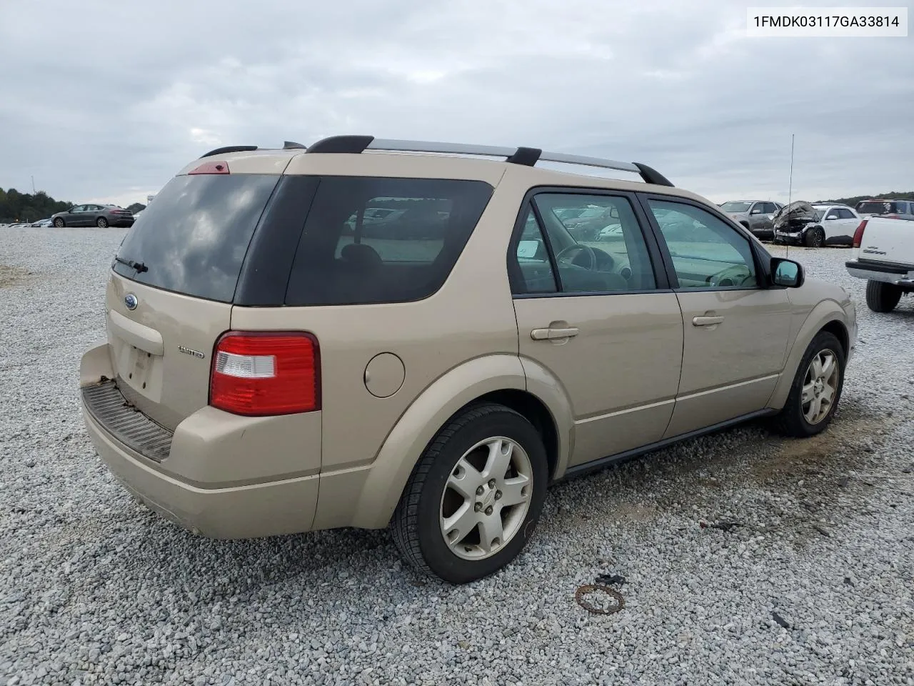 2007 Ford Freestyle Limited VIN: 1FMDK03117GA33814 Lot: 70283424