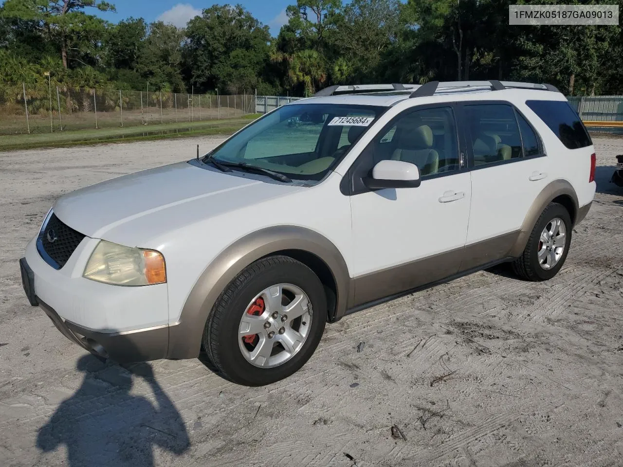 2007 Ford Freestyle Sel VIN: 1FMZK05187GA09013 Lot: 71245684