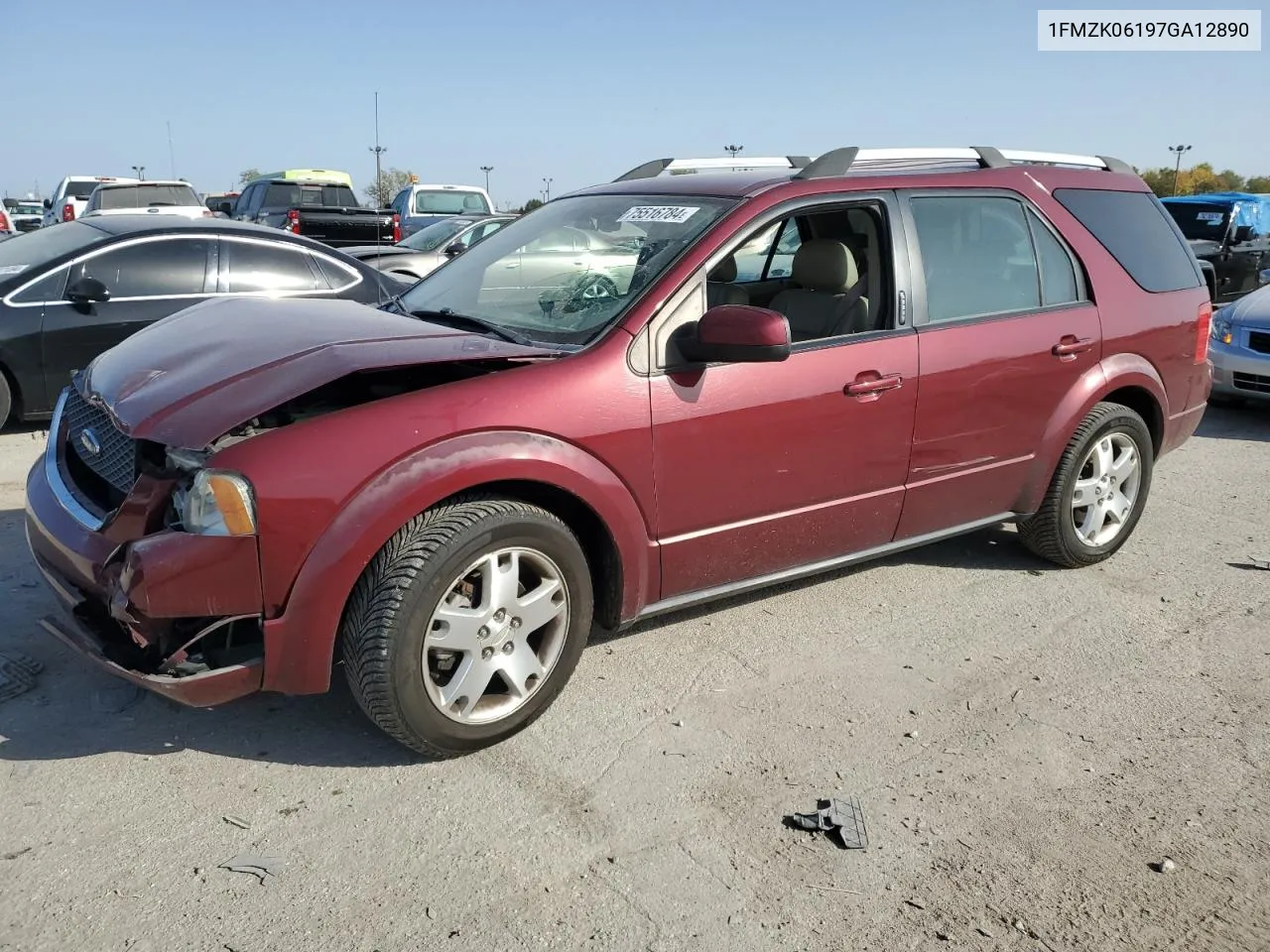 2007 Ford Freestyle Limited VIN: 1FMZK06197GA12890 Lot: 75516784