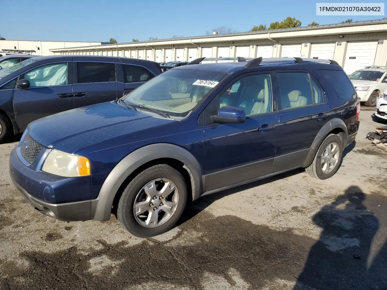 2007 Ford Freestyle Sel VIN: 1FMDK02107GA30422 Lot: 75676164