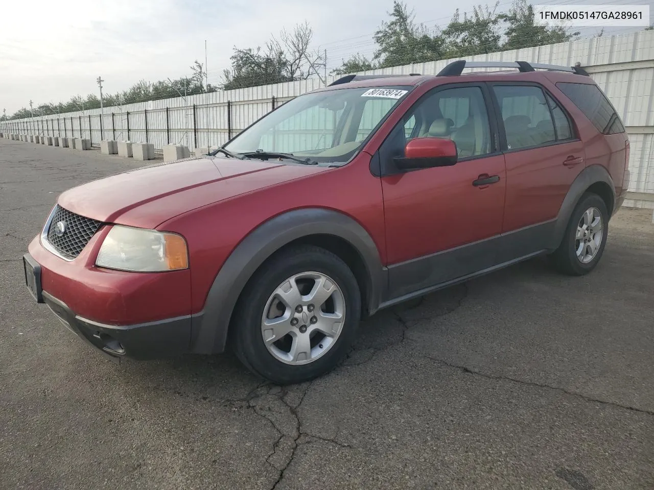 2007 Ford Freestyle Sel VIN: 1FMDK05147GA28961 Lot: 80163974