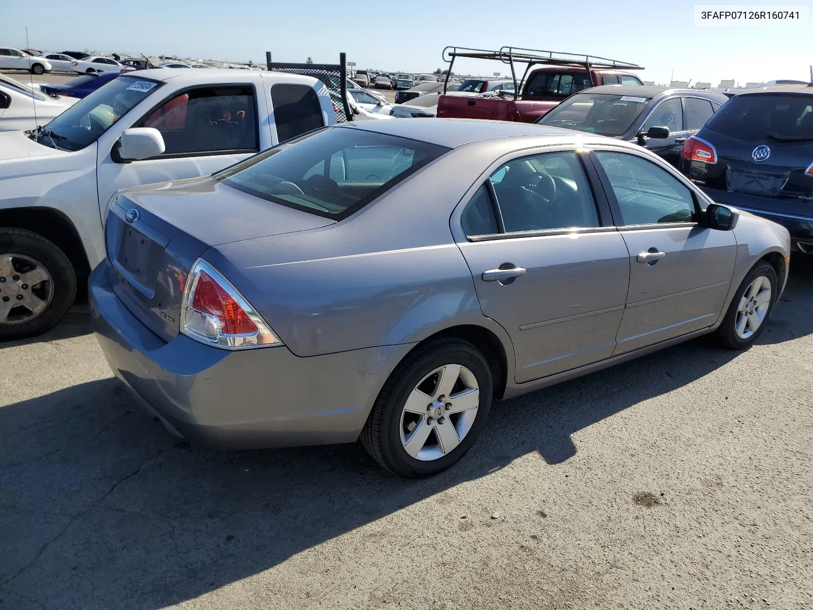 2006 Ford Fusion Se VIN: 3FAFP07126R160741 Lot: 61273224