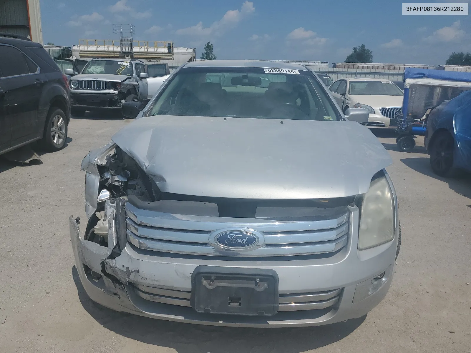 2006 Ford Fusion Sel VIN: 3FAFP08136R212280 Lot: 62649144