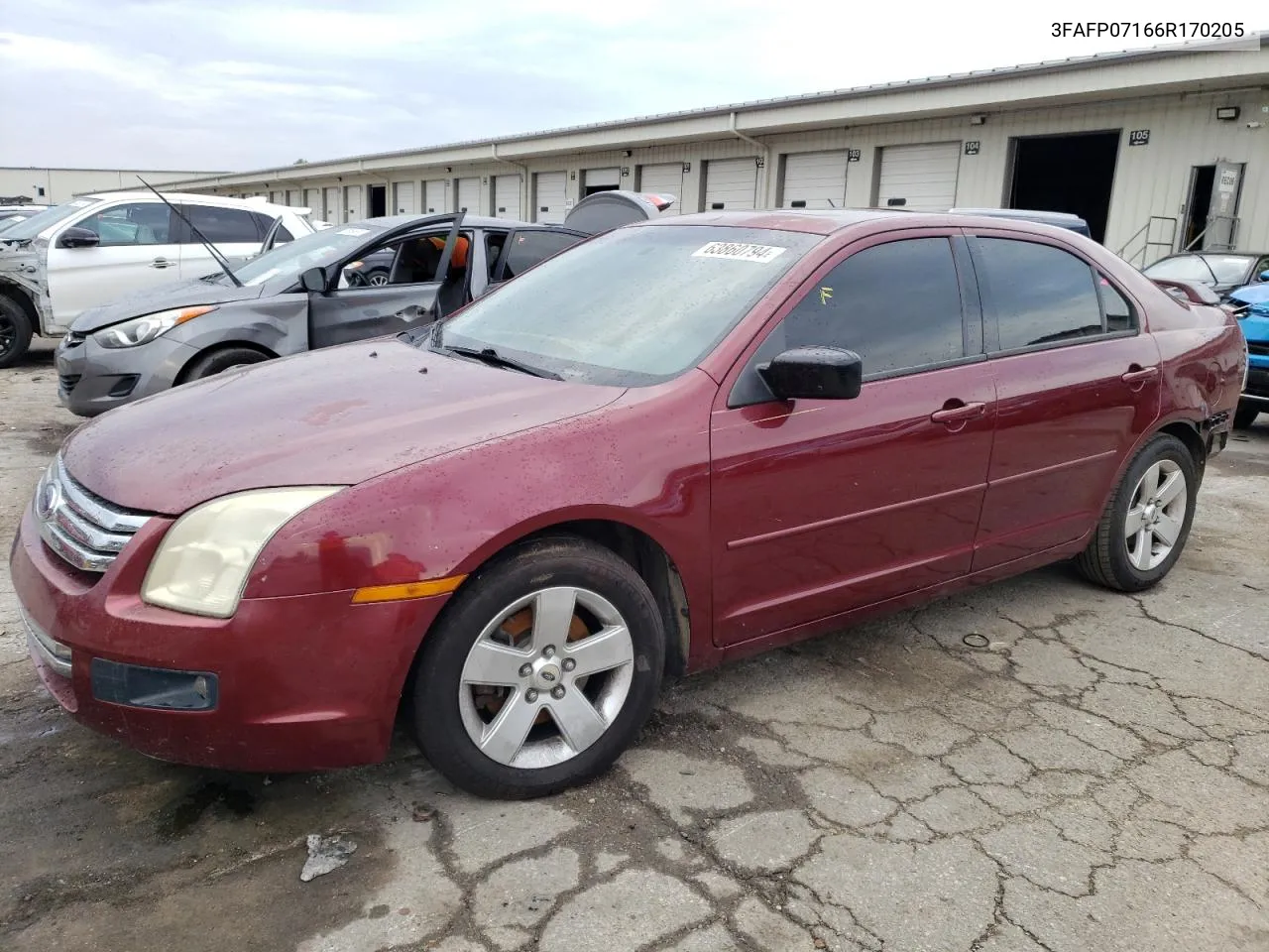 2006 Ford Fusion Se VIN: 3FAFP07166R170205 Lot: 63860794