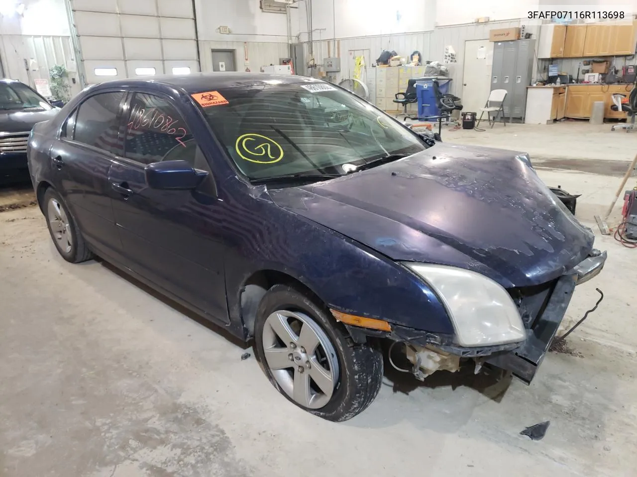 2006 Ford Fusion Se VIN: 3FAFP07116R113698 Lot: 67444352