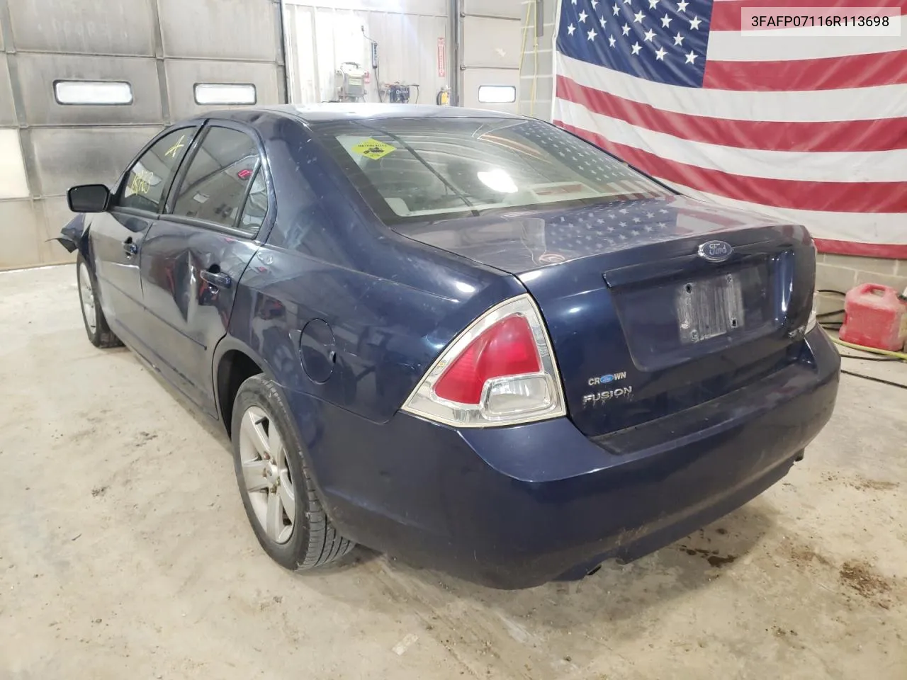 3FAFP07116R113698 2006 Ford Fusion Se