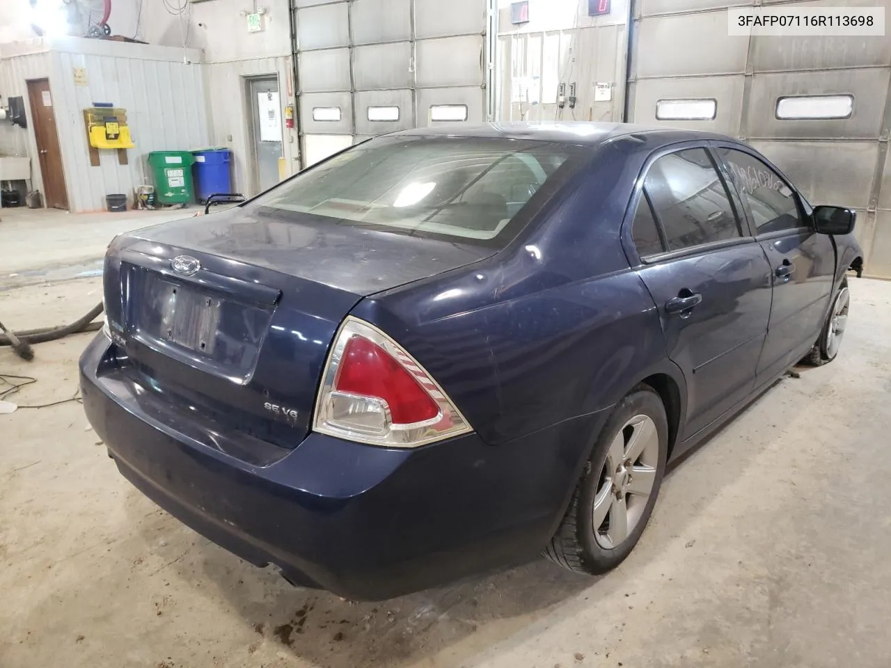 2006 Ford Fusion Se VIN: 3FAFP07116R113698 Lot: 67444352