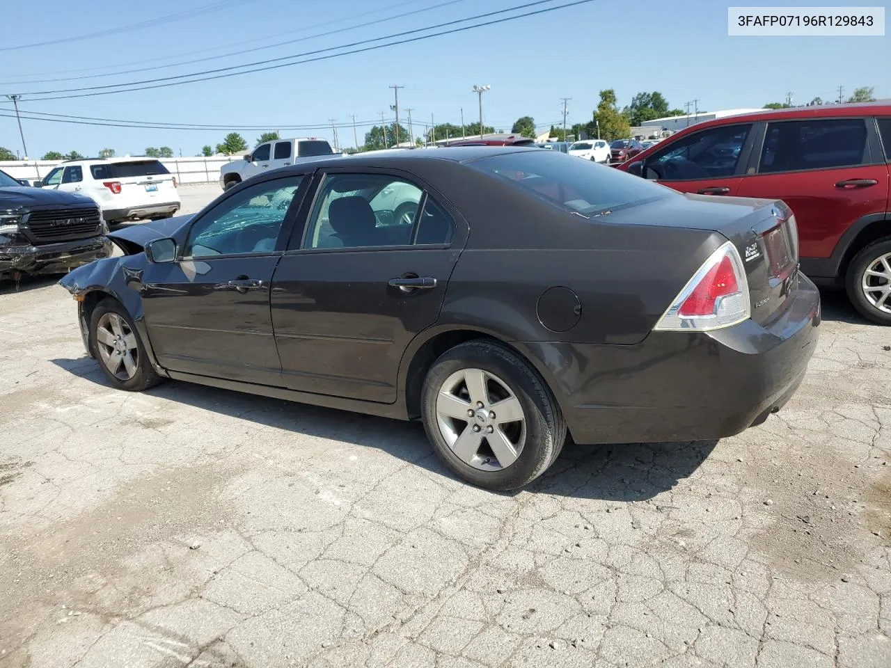 2006 Ford Fusion Se VIN: 3FAFP07196R129843 Lot: 68069414