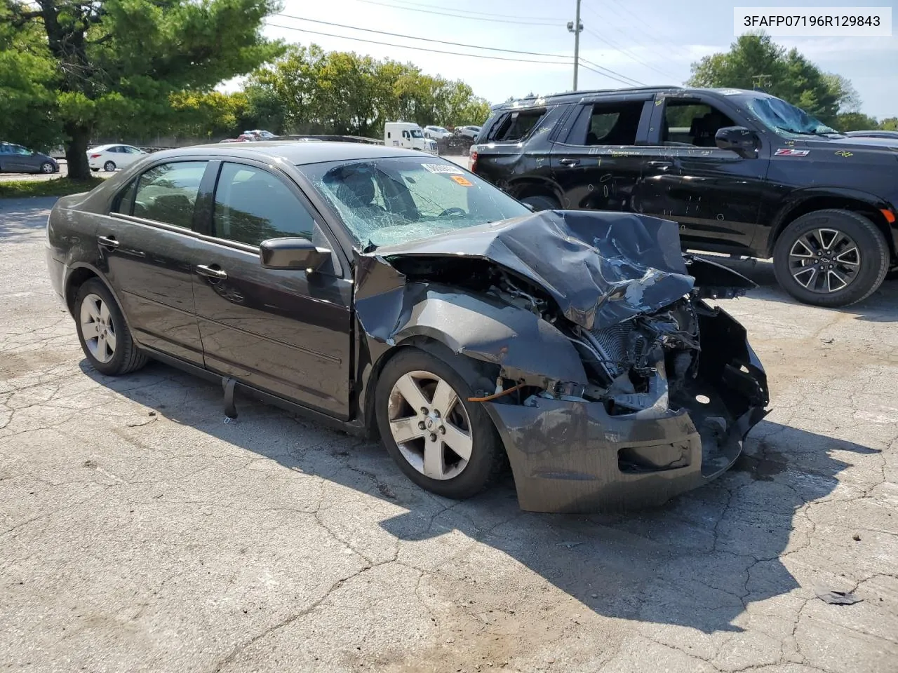 2006 Ford Fusion Se VIN: 3FAFP07196R129843 Lot: 68069414