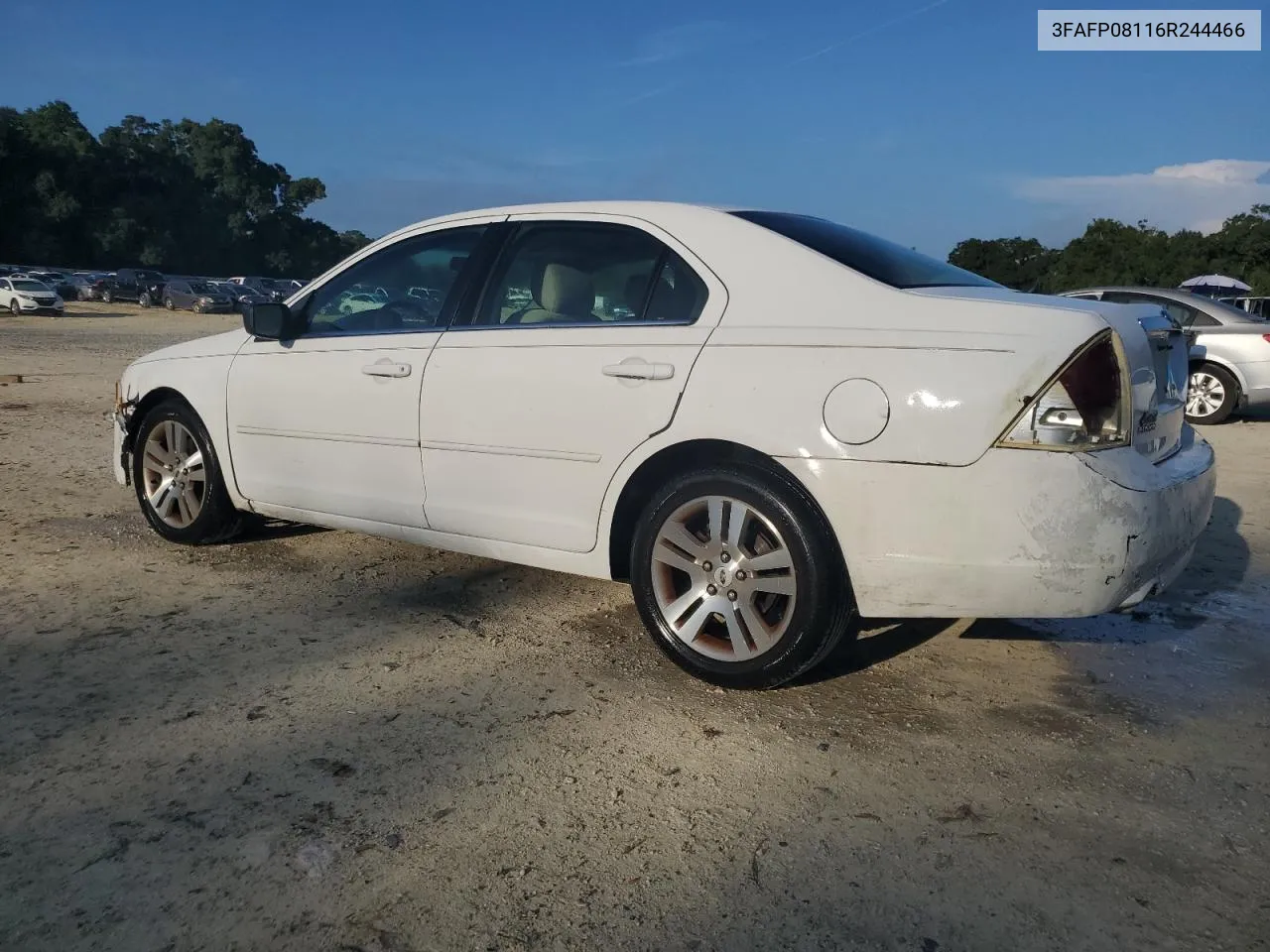 2006 Ford Fusion Sel VIN: 3FAFP08116R244466 Lot: 69949604