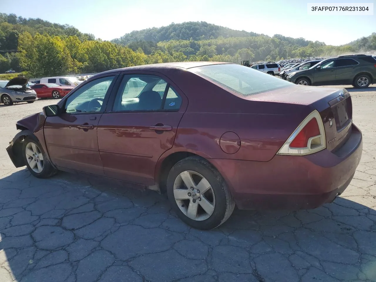 2006 Ford Fusion Se VIN: 3FAFP07176R231304 Lot: 70648404