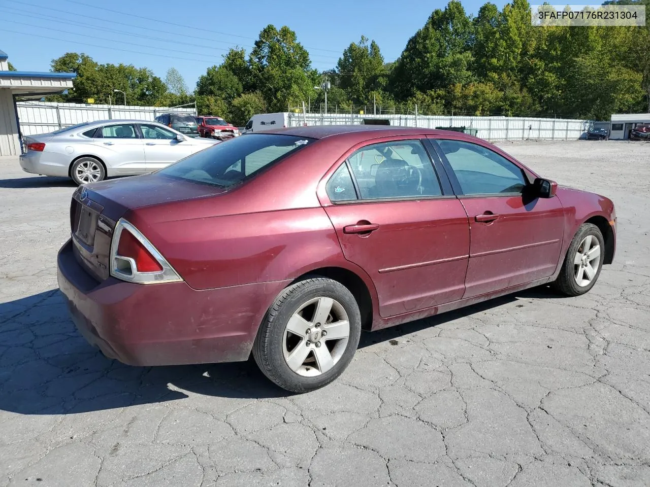 2006 Ford Fusion Se VIN: 3FAFP07176R231304 Lot: 70648404