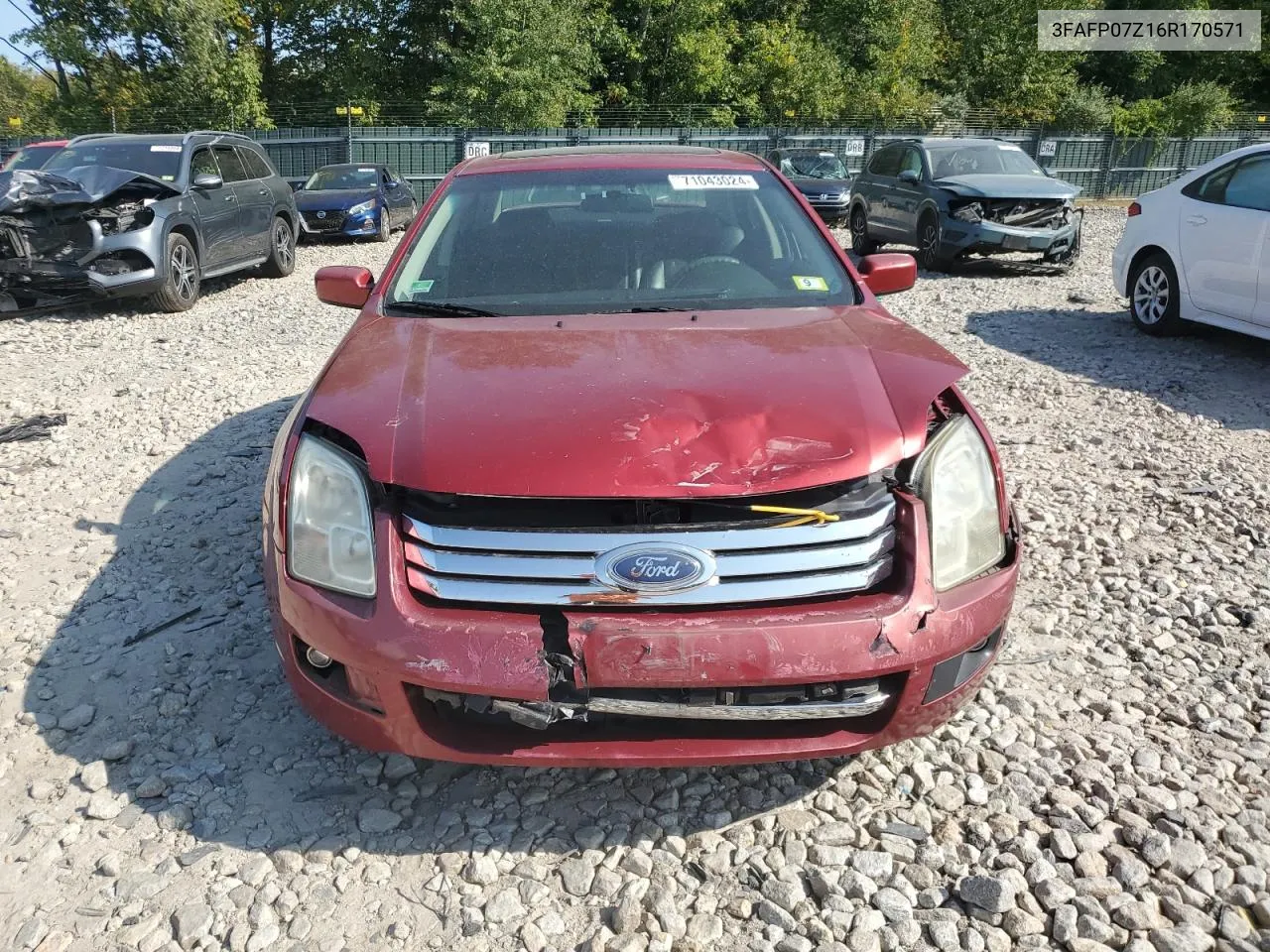 3FAFP07Z16R170571 2006 Ford Fusion Se