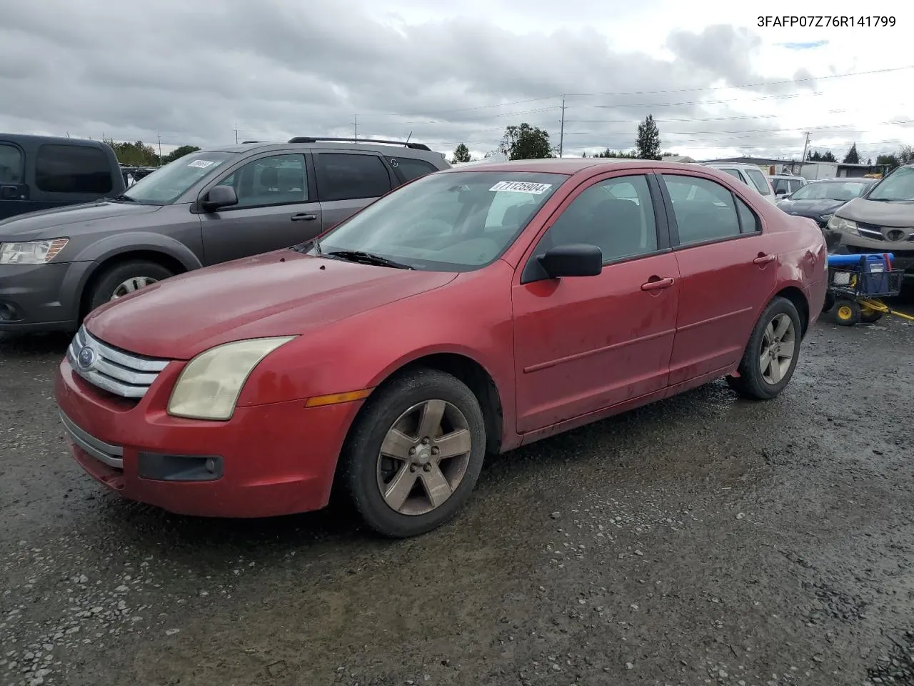 2006 Ford Fusion Se VIN: 3FAFP07Z76R141799 Lot: 71125904