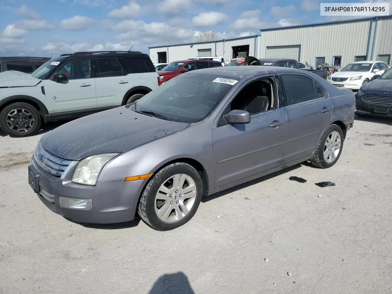 2006 Ford Fusion Sel VIN: 3FAHP08176R114295 Lot: 71658244