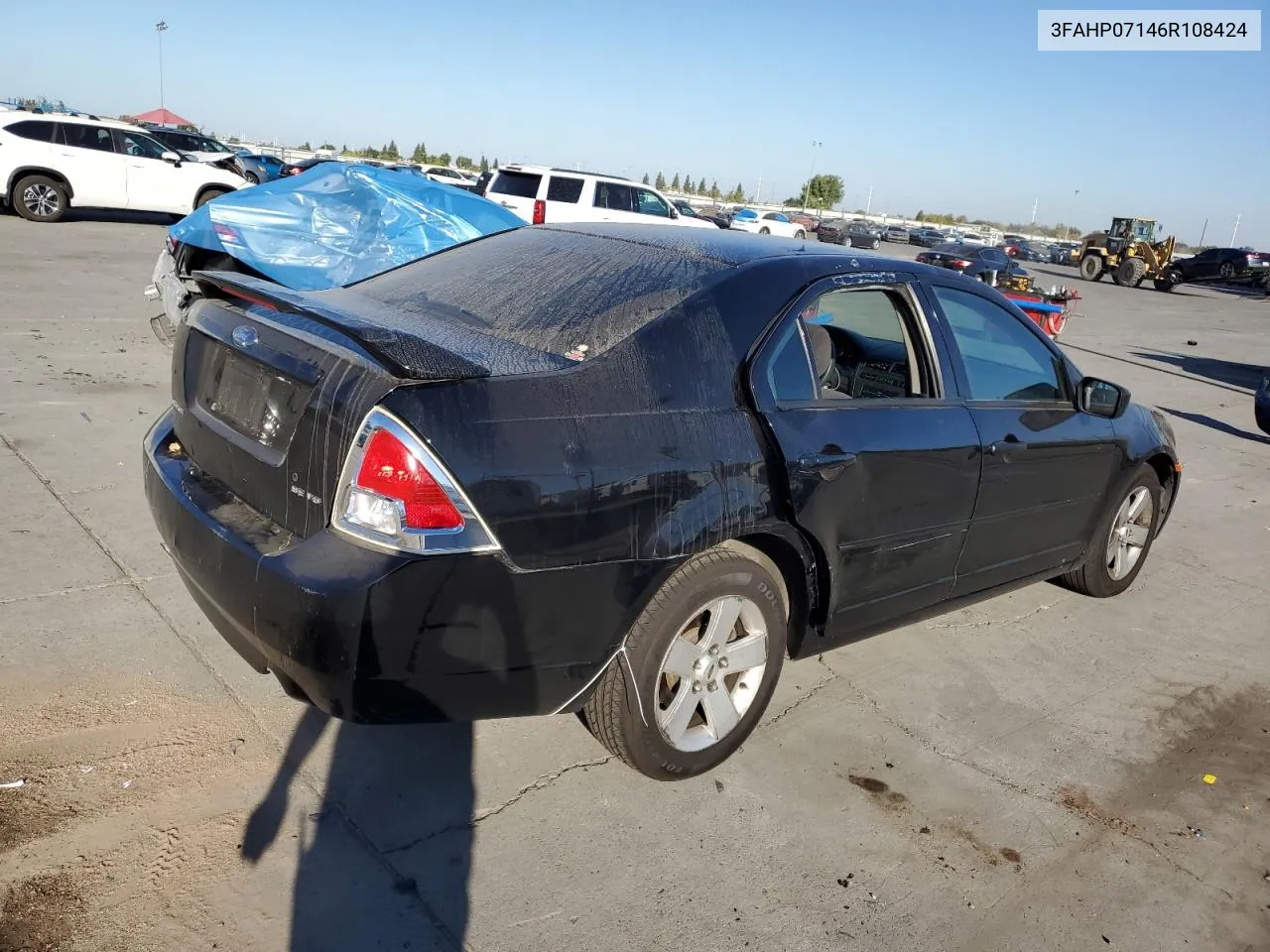 2006 Ford Fusion Se VIN: 3FAHP07146R108424 Lot: 76144984