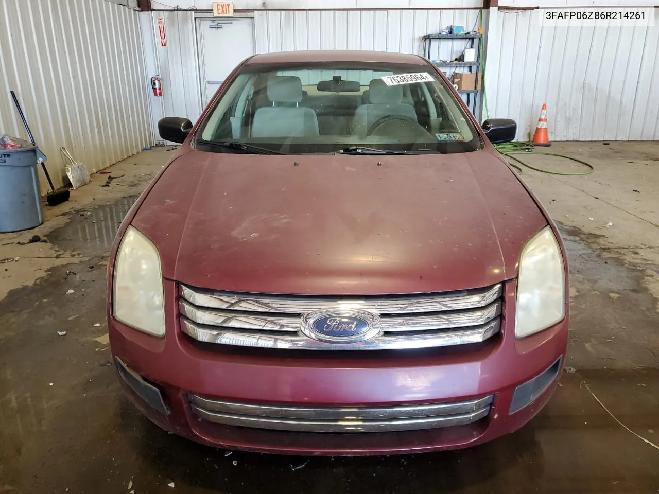 2006 Ford Fusion S VIN: 3FAFP06Z86R214261 Lot: 76385964