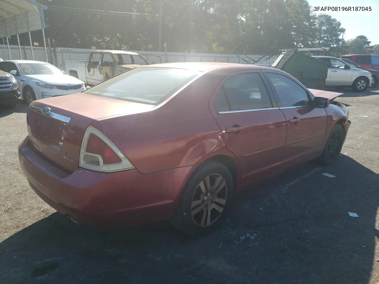 2006 Ford Fusion Sel VIN: 3FAFP08196R187045 Lot: 77820344