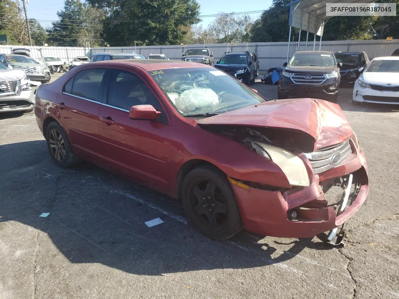 2006 Ford Fusion Sel VIN: 3FAFP08196R187045 Lot: 77820344