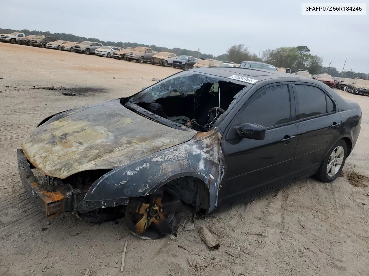 2006 Ford Fusion Se VIN: 3FAFP07Z56R184246 Lot: 77884164