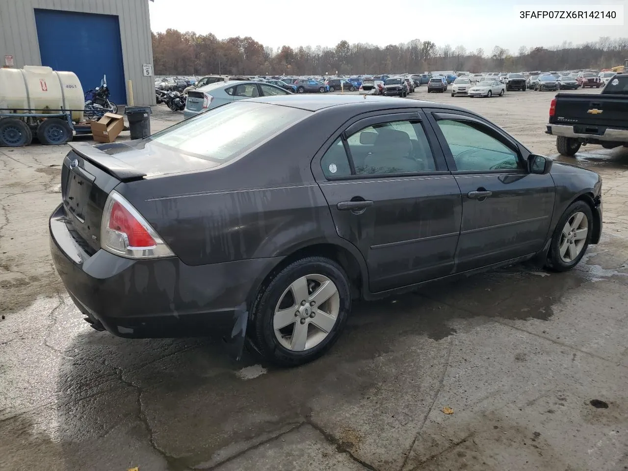 2006 Ford Fusion Se VIN: 3FAFP07ZX6R142140 Lot: 78263464