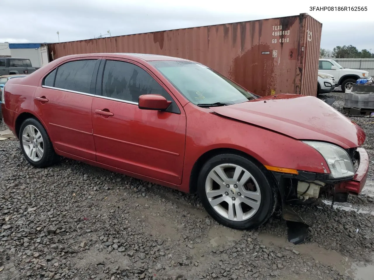 2006 Ford Fusion Sel VIN: 3FAHP08186R162565 Lot: 79231714