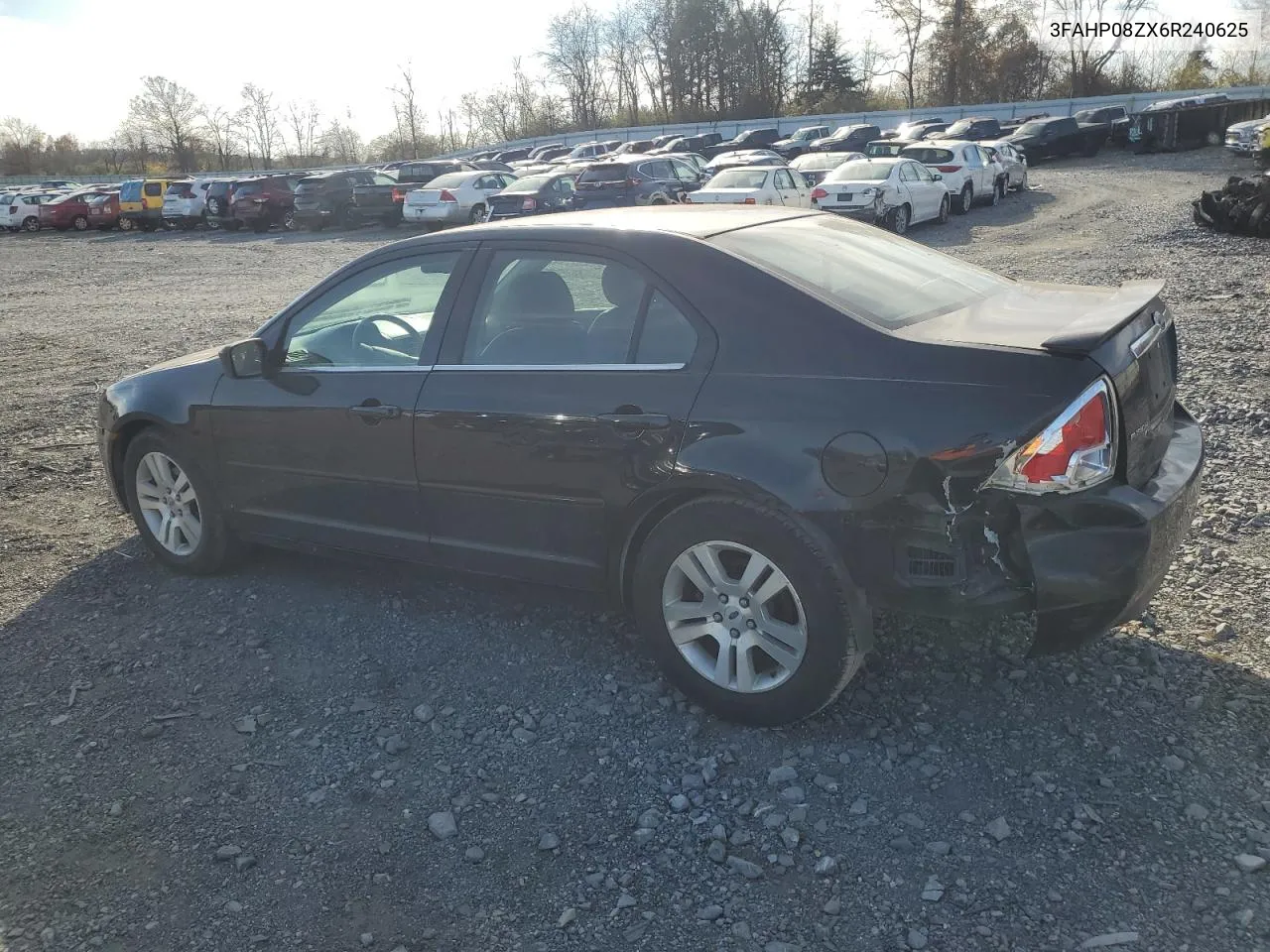 2006 Ford Fusion Sel VIN: 3FAHP08ZX6R240625 Lot: 79921194