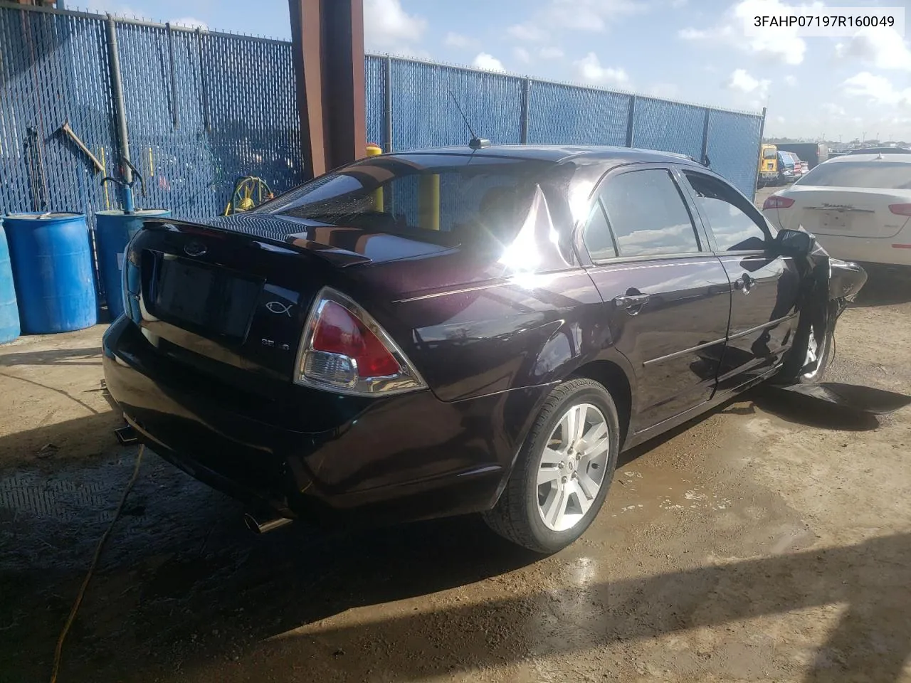 2007 Ford Fusion Se VIN: 3FAHP07197R160049 Lot: 36590652