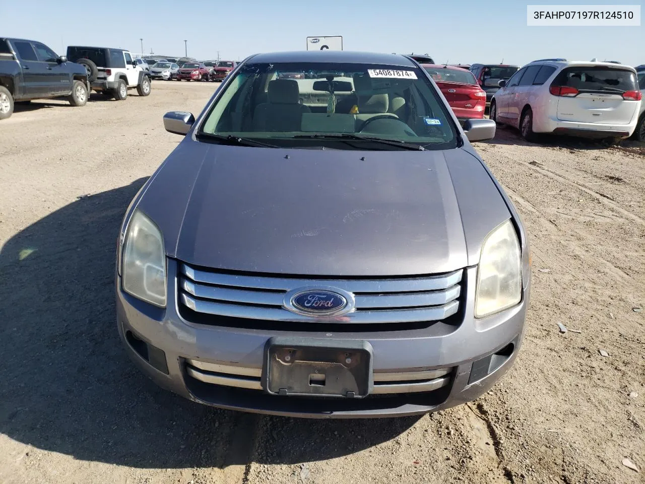 2007 Ford Fusion Se VIN: 3FAHP07197R124510 Lot: 54087874