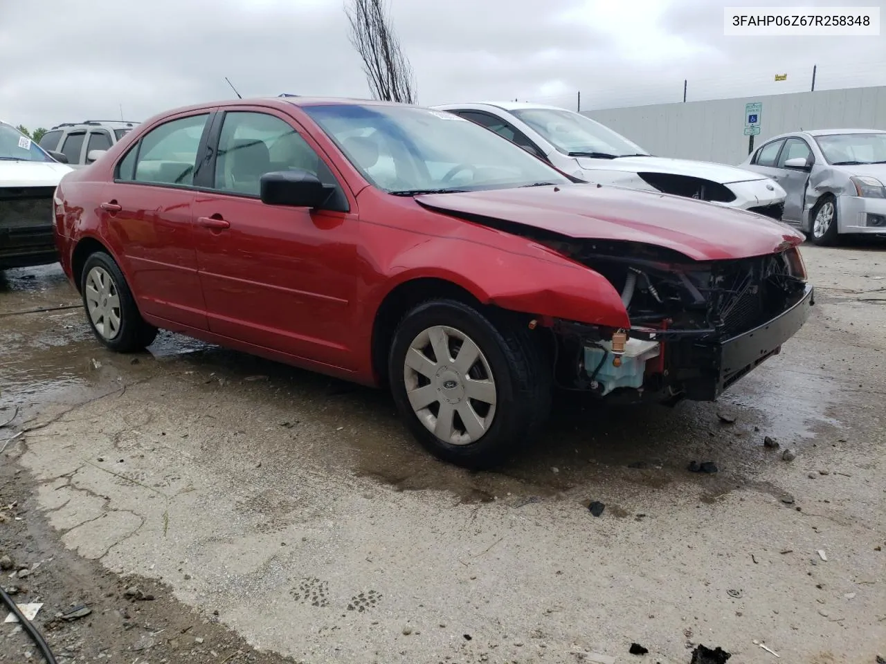 2007 Ford Fusion S VIN: 3FAHP06Z67R258348 Lot: 56020174