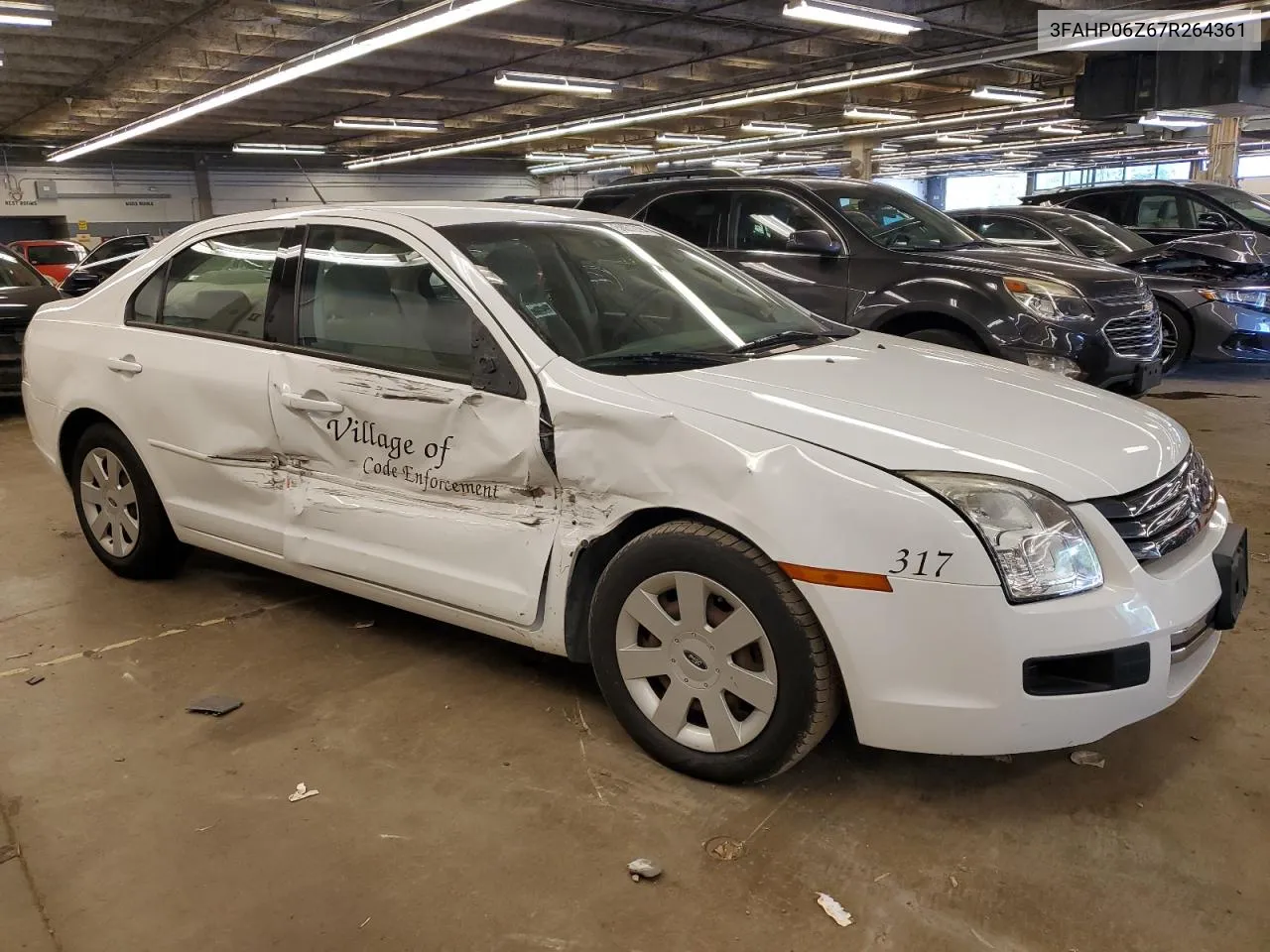 2007 Ford Fusion S VIN: 3FAHP06Z67R264361 Lot: 58972794