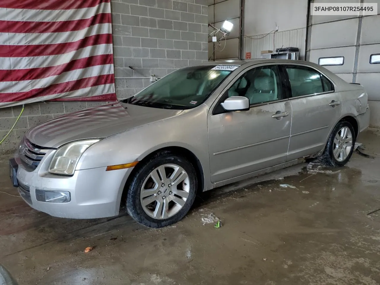 2007 Ford Fusion Sel VIN: 3FAHP08107R254495 Lot: 64563994