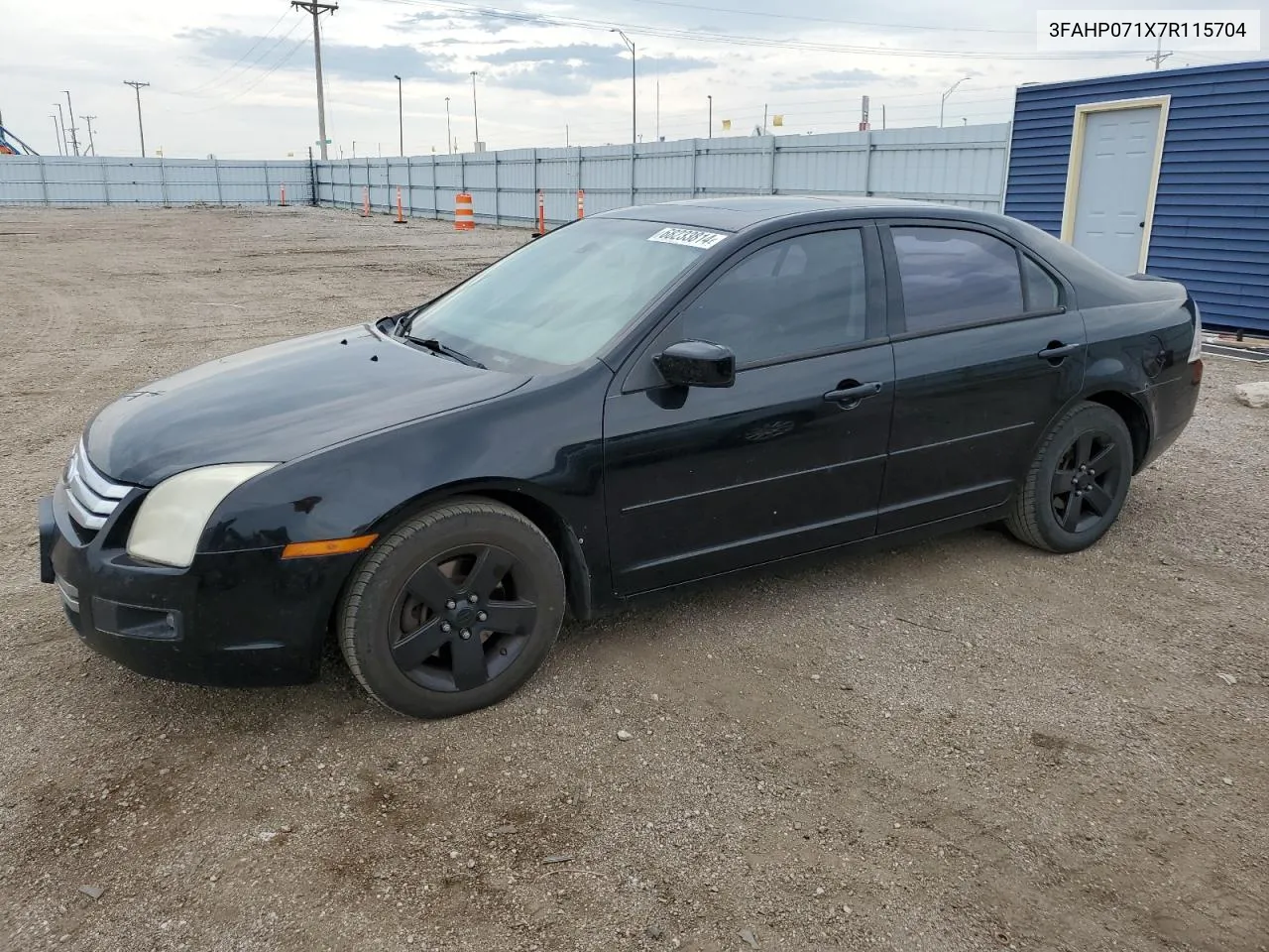 2007 Ford Fusion Se VIN: 3FAHP071X7R115704 Lot: 68233814