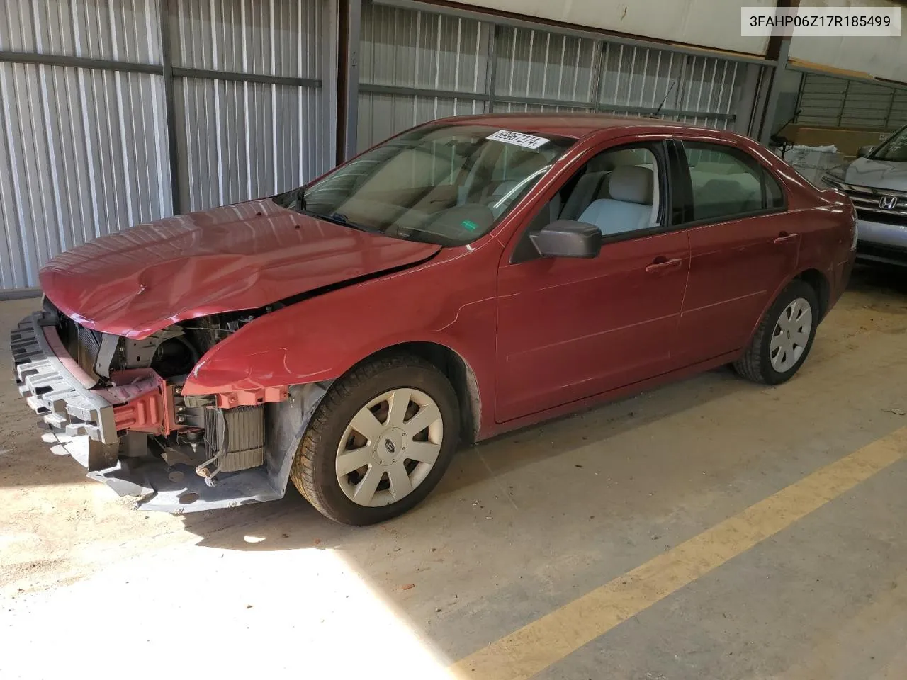 2007 Ford Fusion S VIN: 3FAHP06Z17R185499 Lot: 69967274