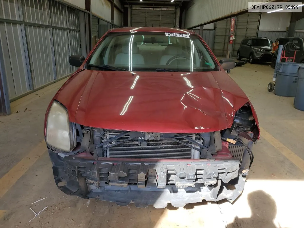 2007 Ford Fusion S VIN: 3FAHP06Z17R185499 Lot: 69967274