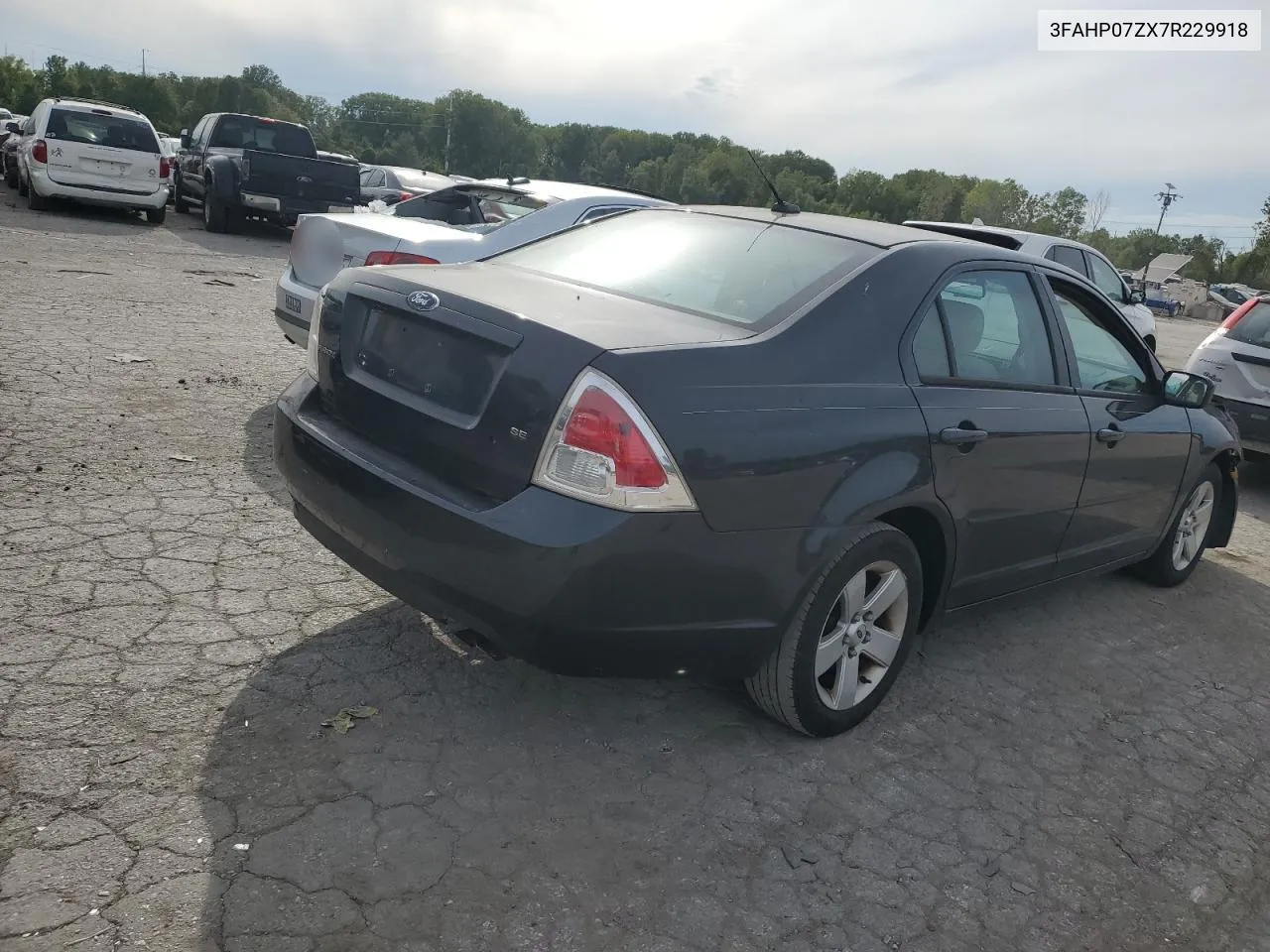 2007 Ford Fusion Se VIN: 3FAHP07ZX7R229918 Lot: 70177744