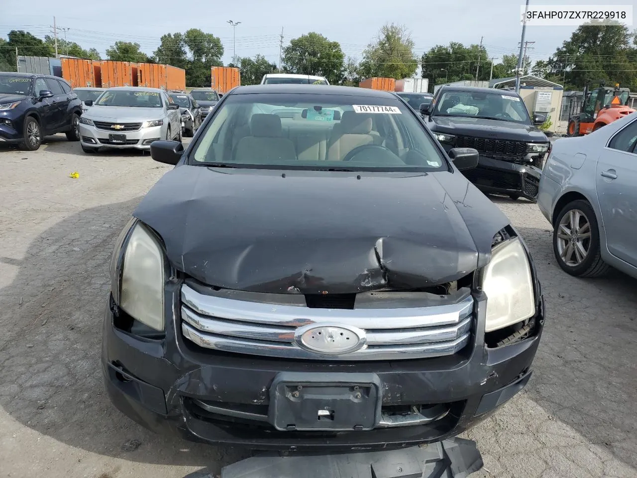 2007 Ford Fusion Se VIN: 3FAHP07ZX7R229918 Lot: 70177744