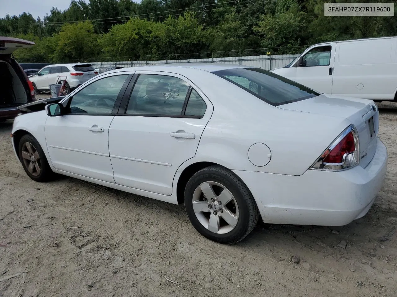 2007 Ford Fusion Se VIN: 3FAHP07ZX7R119600 Lot: 72569164