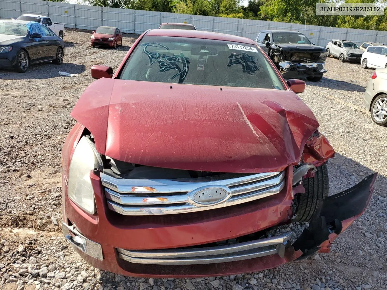 2007 Ford Fusion Sel VIN: 3FAHP02197R236182 Lot: 73112354