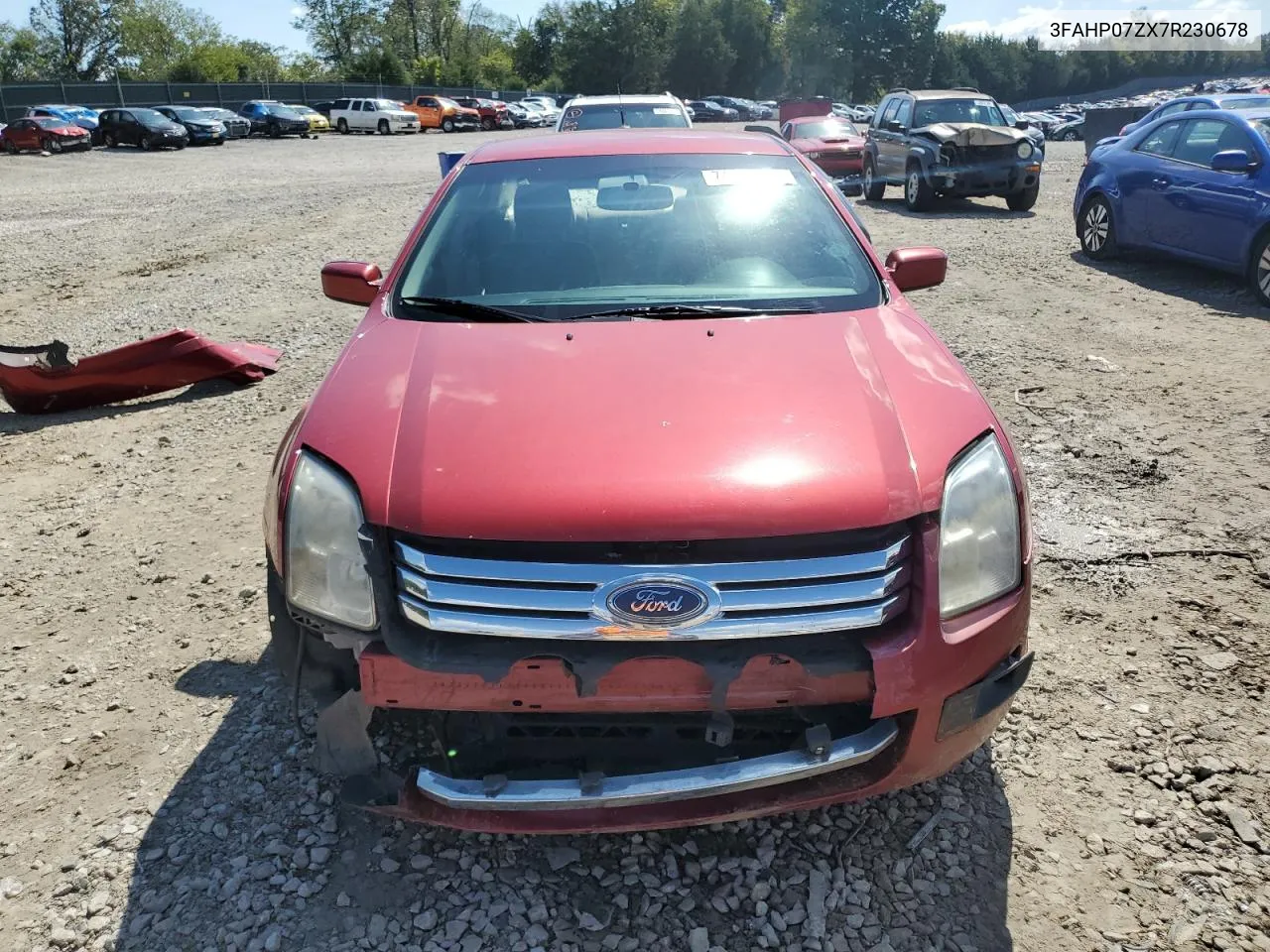 2007 Ford Fusion Se VIN: 3FAHP07ZX7R230678 Lot: 74080354