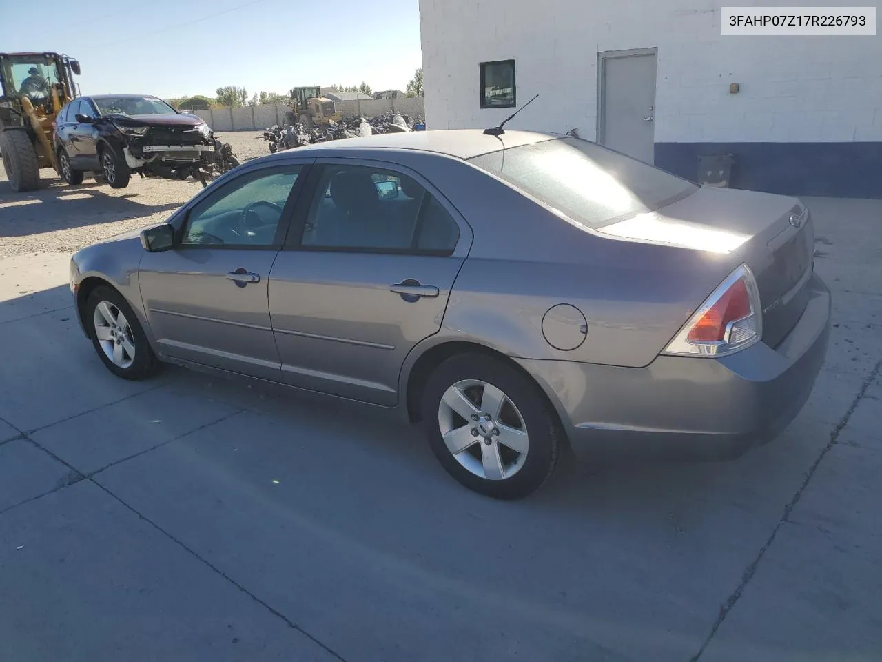 2007 Ford Fusion Se VIN: 3FAHP07Z17R226793 Lot: 74120254