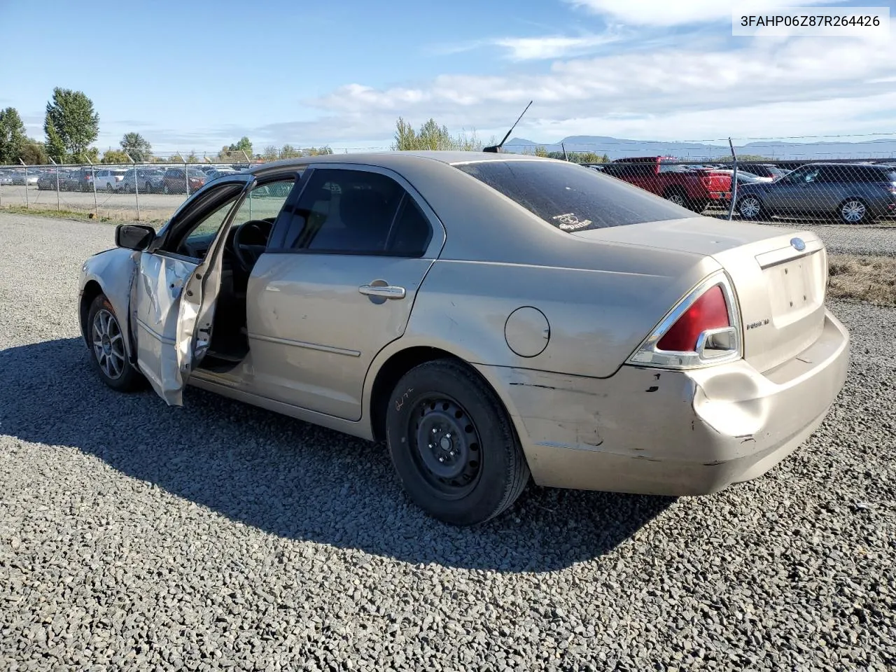 2007 Ford Fusion S VIN: 3FAHP06Z87R264426 Lot: 75037584